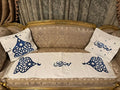 طقم رانر و٢ كفر كوشن تطريز - Embroidered runner & 2 cushion cover set