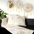 طقم رانر و٢ كفر كوشن تطريز - Embroidered runner & 2 cushion cover set