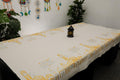مفرش سفرة كبير مطرز - Large embroidered dining tablecloth