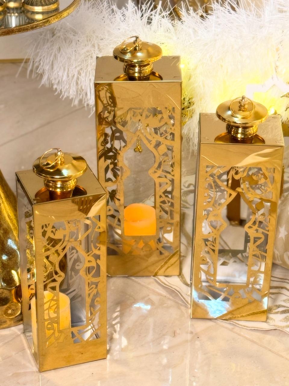 طقم فوانيس استانلس - Stainless steel lantern set