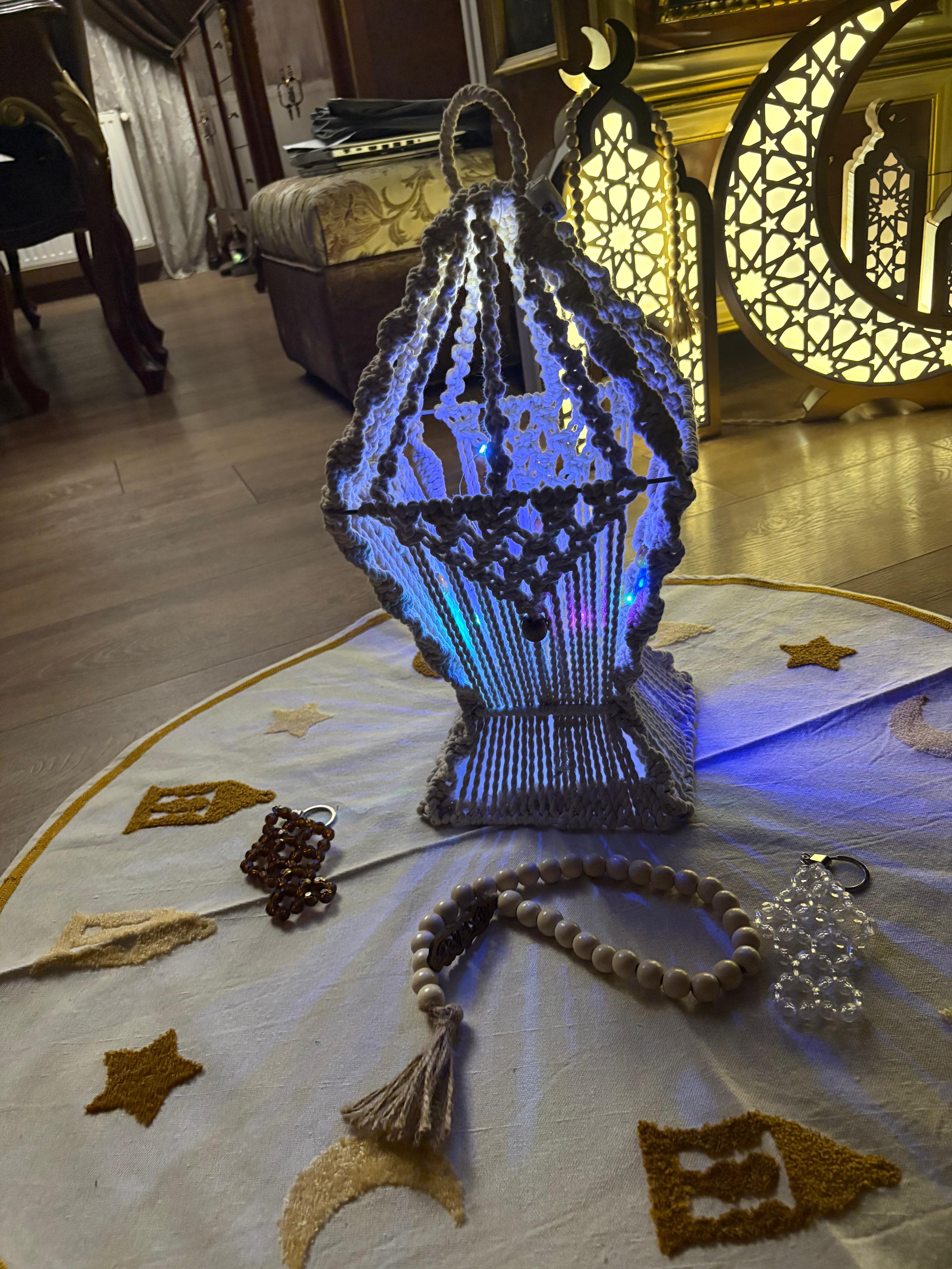 فانوس مكرمية - Macramé lantern