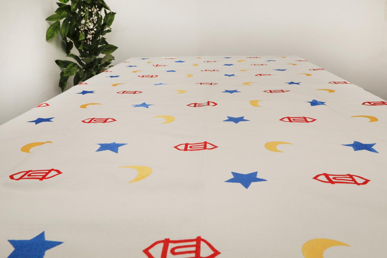مفرش سفرة كبير مطرز - Large embroidered dining tablecloth